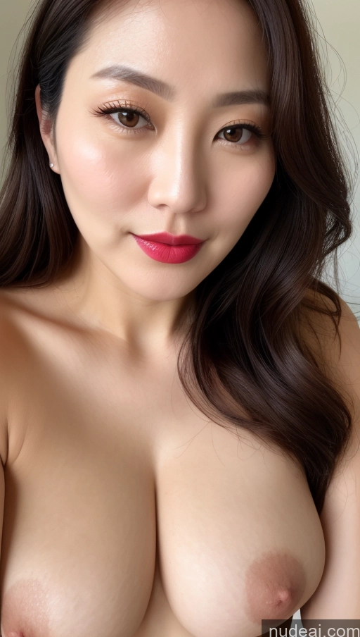 related ai porn images free for One Beautiful Lipstick Fairer Skin Korean Close-up View Perfect Boobs Model Chubby 40s