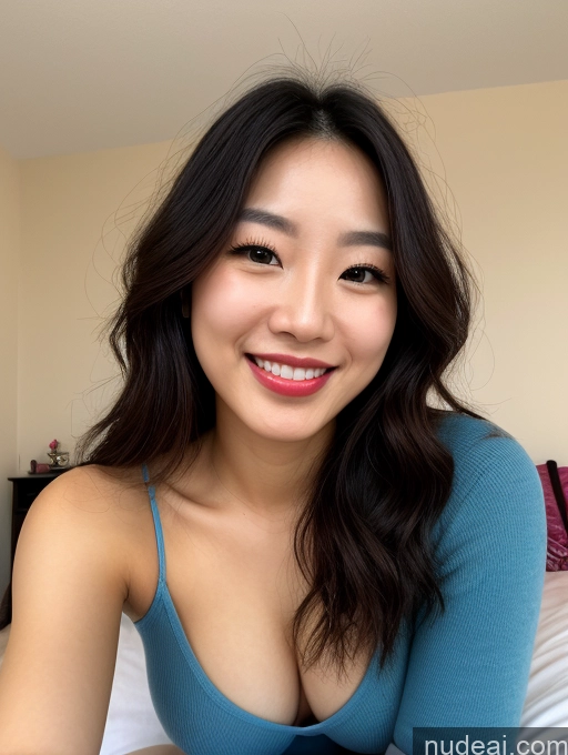 related ai porn images free for Woman One Beautiful Happy Nude Detailed Close-up View 20s Lipstick Korean Messy
