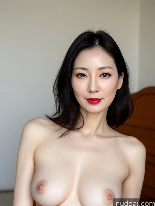 related ai porn images free for Woman One Beautiful Lipstick Fairer Skin 40s Black Hair Korean Close-up View Small Tits Skinny