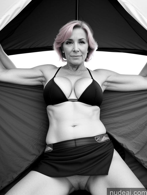 related ai porn images free for Milf Perfect Boobs Perfect Body Sexy Face White Two Busty Big Ass 60s Pink Hair Black And White Tent On Back Micro Skirt