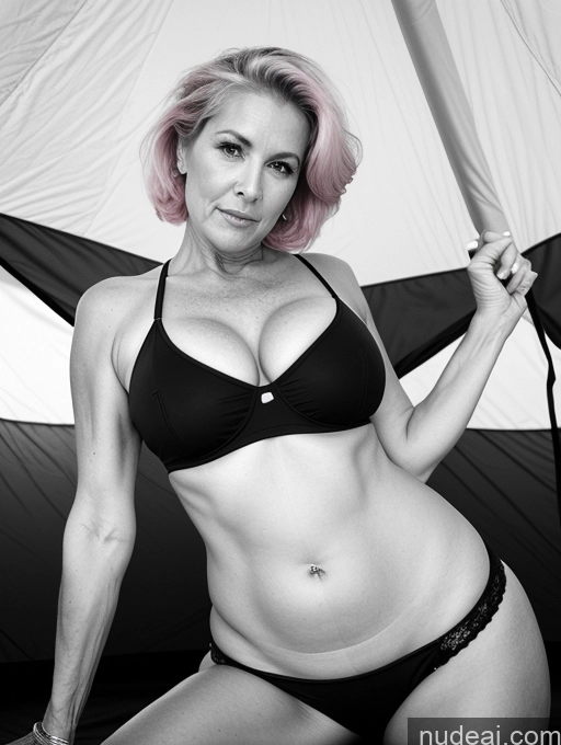 related ai porn images free for Milf Perfect Boobs Perfect Body Sexy Face White Two Busty Big Ass 60s Pink Hair Black And White Tent On Back Micro Skirt
