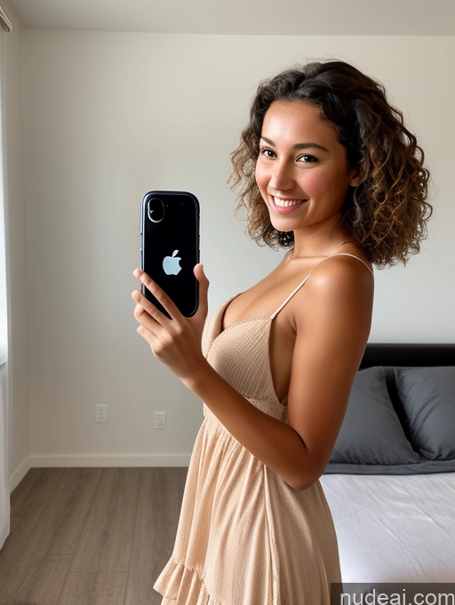 related ai porn images free for Detailed Dress Front View Bedroom Mirror Selfie German Curly Hair Brunette Happy 18 Tanned Skin Perfect Body Short Perfect Boobs One Woman