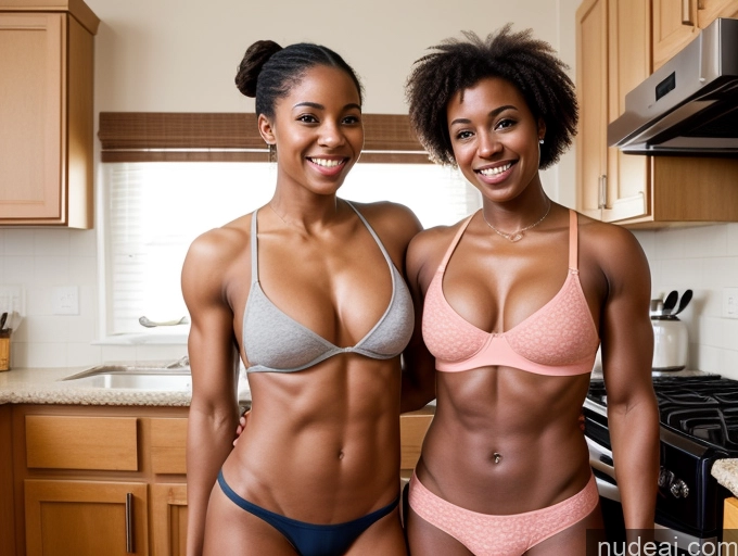 related ai porn images free for Beautiful Muscular Abs Tanned Skin 18 Black Happy Seductive Two Kitchen Woman Busty Small Ass Skinny Underwear