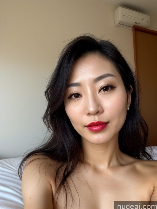 related ai porn images free for Woman One Beautiful Nude Detailed 30s Lipstick Close-up View Japanese Messy
