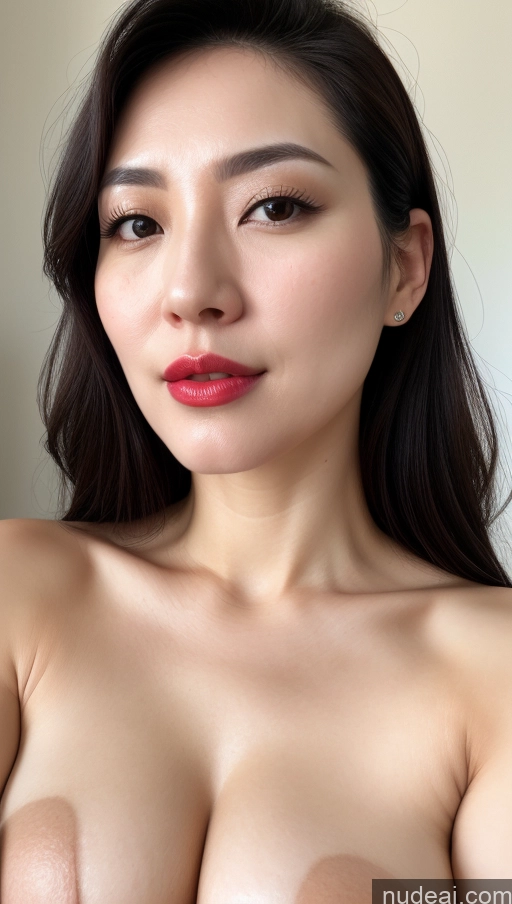 related ai porn images free for One Perfect Boobs Beautiful Lipstick Fairer Skin Black Hair Korean Close-up View Woman 30s Slicked