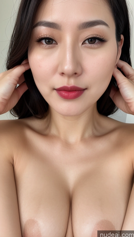 related ai porn images free for One Perfect Boobs Beautiful Lipstick Fairer Skin Black Hair Korean Close-up View Woman 30s Slicked