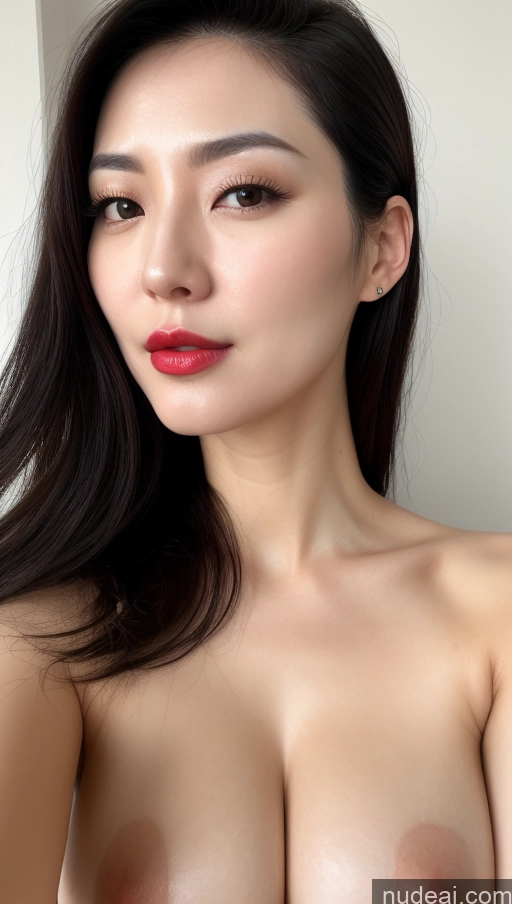 related ai porn images free for One Perfect Boobs Beautiful Lipstick Fairer Skin Black Hair Korean Close-up View Woman 30s Slicked