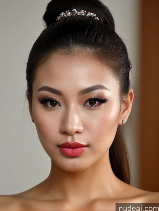related ai porn images free for Woman One Beautiful Lipstick 20s Pouting Lips Ponytail Thai Nude Close-up View Detailed