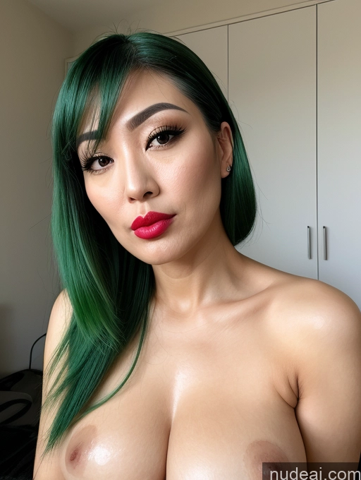 related ai porn images free for Japanese Green Hair Pouting Lips 40s Woman Lipstick Thick