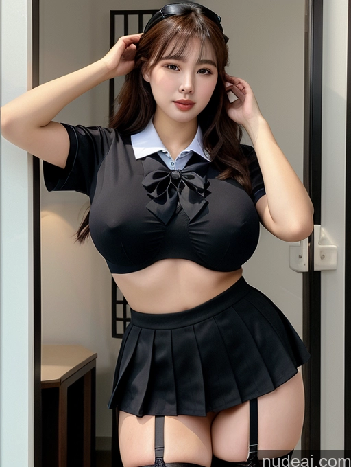 related ai porn images free for Woman Chinese JK Uniform Stockings Bra 18 Sexy Face Big Ass Full Frontal Huge Boobs