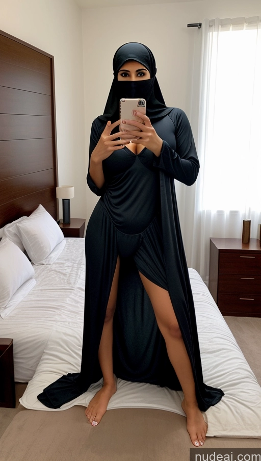 related ai porn images free for One Woman 30s Sexy Face Arabic Mirror Selfie Bedroom Front View Straddling Niqab Cleavage Perfect Boobs Pajamas