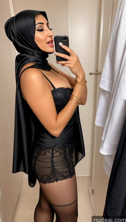 related ai porn images free for Woman 30s Sexy Face Arabic Mirror Selfie Front View Niqab Satin One Orgasm Bathroom Cumshot Teacher Pearl Jewelry