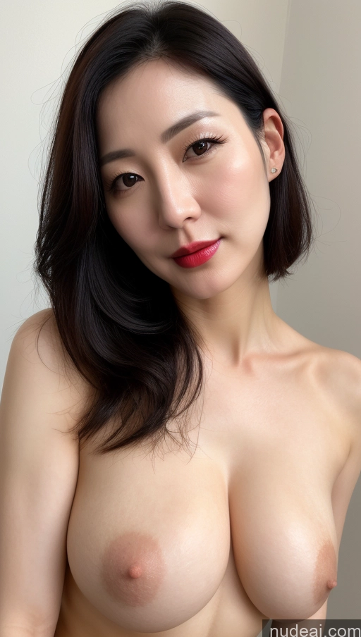 related ai porn images free for Woman One Beautiful Lipstick Fairer Skin 40s Black Hair Korean Close-up View Perfect Boobs