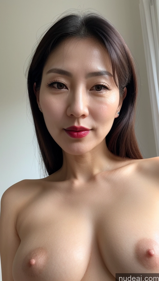 related ai porn images free for Woman One Perfect Boobs Beautiful Lipstick Fairer Skin 40s Black Hair Korean Close-up View