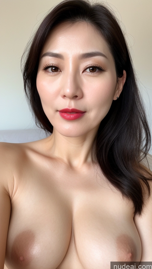 related ai porn images free for Woman One Perfect Boobs Beautiful Lipstick Fairer Skin 40s Black Hair Korean Close-up View