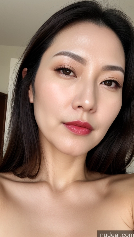 related ai porn images free for Woman One Perfect Boobs Beautiful Lipstick Fairer Skin 40s Black Hair Korean Close-up View