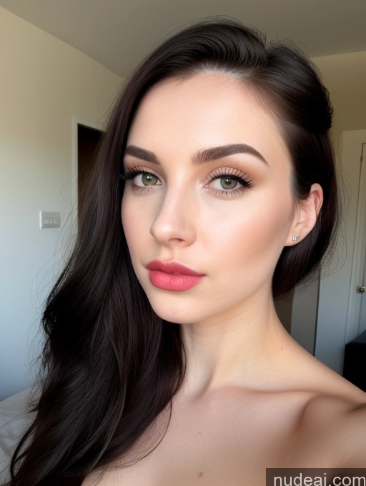 related ai porn images free for Woman One Beautiful Lipstick 20s Pouting Lips Nude Close-up View Detailed Black Hair British Fairer Skin Long Hair