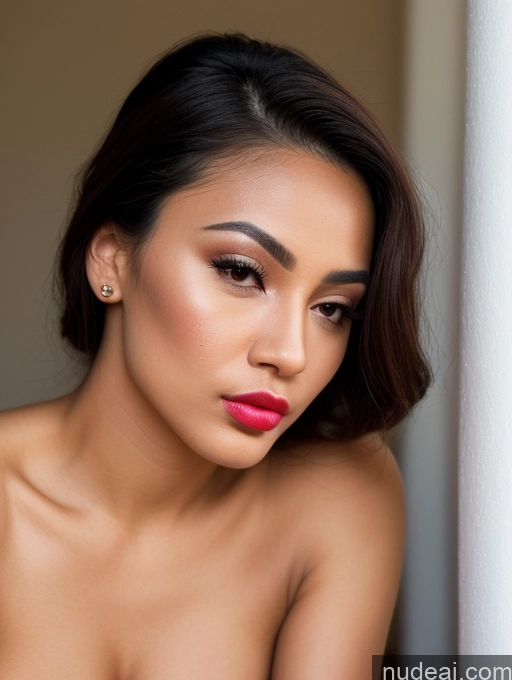 related ai porn images free for Woman One Beautiful Lipstick 20s Pouting Lips Nude Close-up View Detailed Polynesian