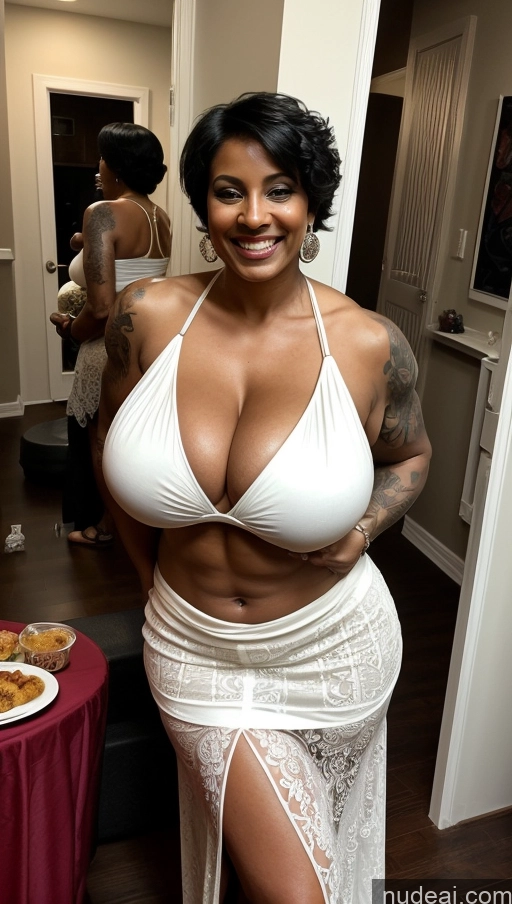 related ai porn images free for Milf Busty Huge Boobs Tattoos Muscular Big Ass Abs Thick Big Hips Tall Dark Skin Laughing Black Hair Pixie Indian Front View Detailed Sexy Face Beautiful 60s Party Eating Bikini Long Skirt Cleavage