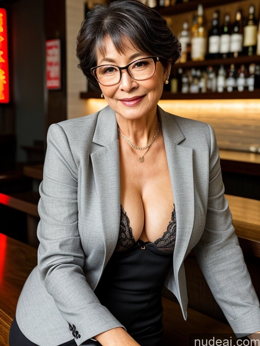 related ai porn images free for Milf Perfect Boobs Beautiful Glasses Perfect Body Seductive Pixie Bra Casual Jacket Professor Secretary Stylish Suit Cleavage Detailed Sexy Face Bar 70s Japanese