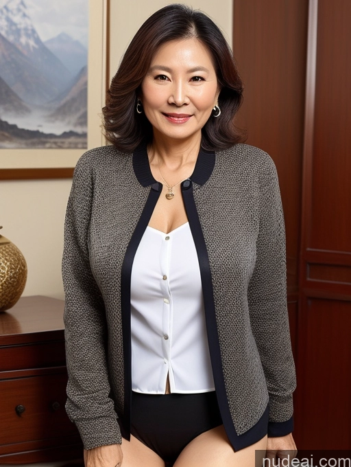 related ai porn images free for Milf Perfect Boobs Beautiful 70s Chinese Blouse Casual Jacket Professor Secretary Shirt Stylish Sweater Detailed Partially Nude
