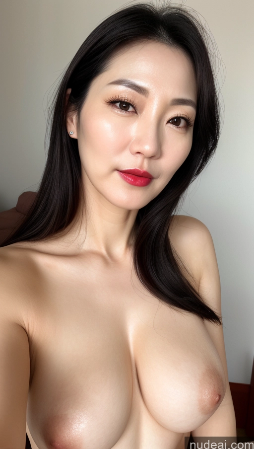 related ai porn images free for Woman One Perfect Boobs Beautiful Lipstick Fairer Skin 40s Black Hair Korean Close-up View