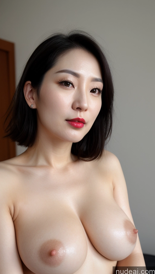 related ai porn images free for Woman One Perfect Boobs Beautiful Lipstick Fairer Skin 30s Black Hair Slicked Korean Close-up View