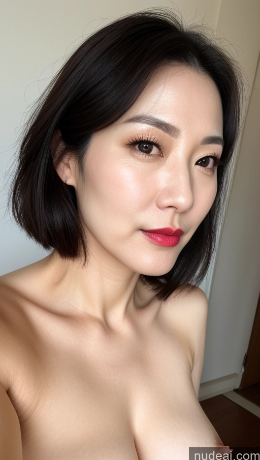 related ai porn images free for Woman One Perfect Boobs Beautiful Lipstick Fairer Skin 40s Black Hair Close-up View Korean