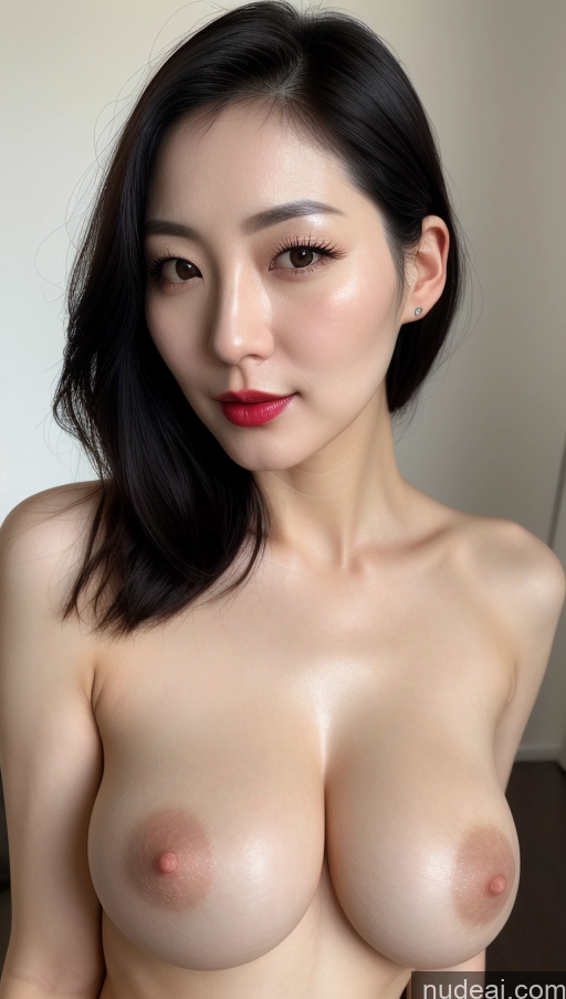 related ai porn images free for Woman One Perfect Boobs Beautiful Lipstick Fairer Skin 30s Black Hair Slicked Korean Close-up View