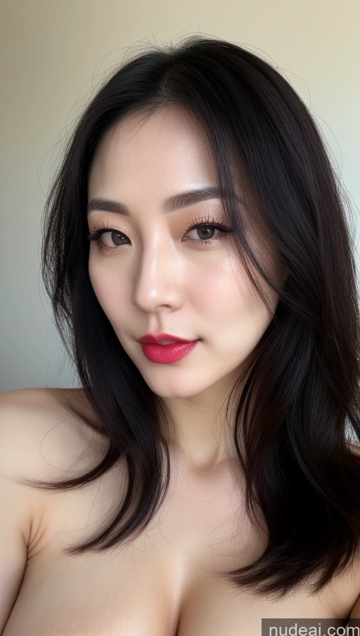 related ai porn images free for Woman One Perfect Boobs Beautiful Lipstick Fairer Skin 30s Black Hair Slicked Korean Close-up View