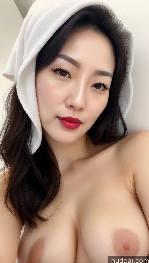 related ai porn images free for Woman One Perfect Boobs Beautiful Lipstick Fairer Skin 30s Black Hair Slicked Korean Close-up View