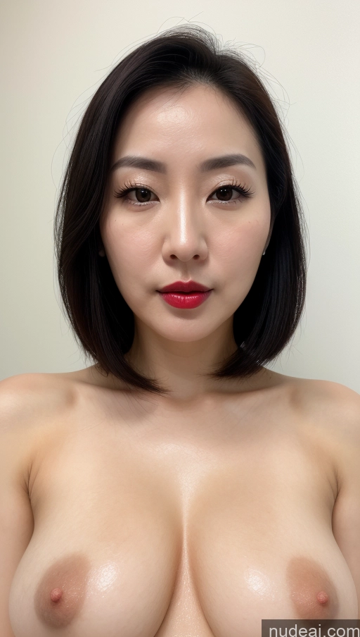 related ai porn images free for Woman One Perfect Boobs Beautiful Lipstick Fairer Skin 30s Black Hair Slicked Korean Close-up View