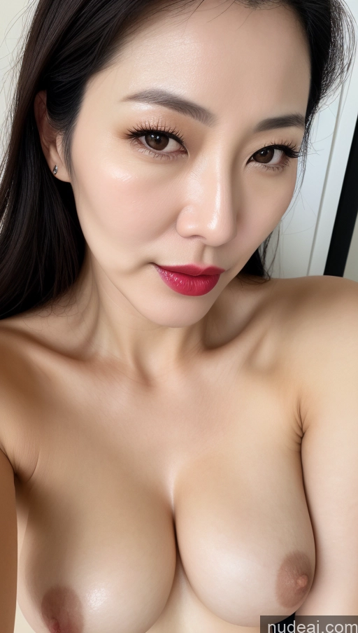 related ai porn images free for Woman One Perfect Boobs Beautiful Lipstick Fairer Skin 40s Black Hair Close-up View Korean