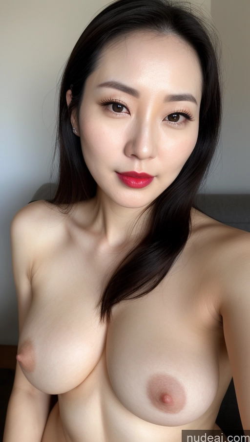 related ai porn images free for Woman One Perfect Boobs Beautiful Lipstick Fairer Skin 30s Black Hair Slicked Korean Close-up View