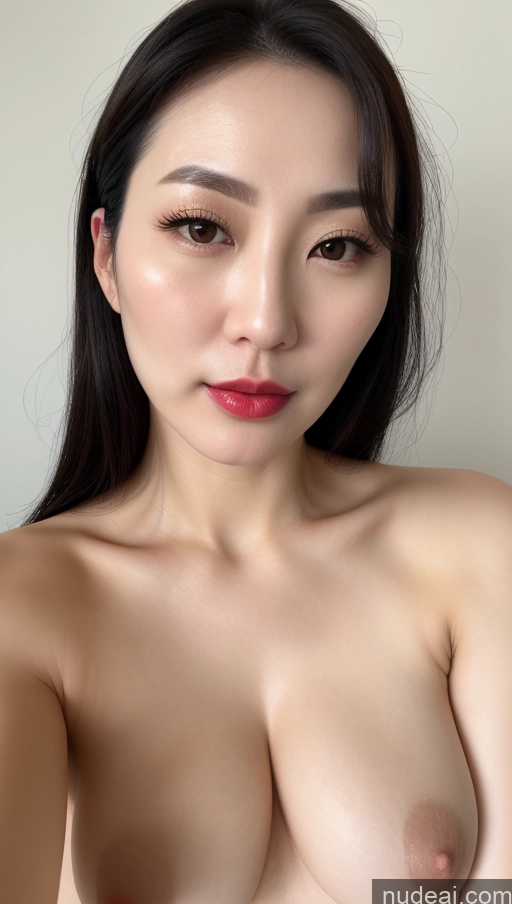 related ai porn images free for Woman One Perfect Boobs Beautiful Lipstick Fairer Skin 30s Black Hair Slicked Korean Close-up View