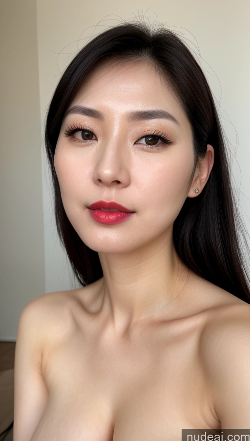 related ai porn images free for Woman One Perfect Boobs Beautiful Lipstick Fairer Skin 30s Black Hair Slicked Korean Close-up View