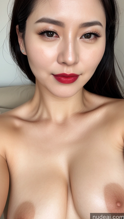 related ai porn images free for Woman One Perfect Boobs Beautiful Lipstick Fairer Skin 30s Black Hair Slicked Korean Close-up View