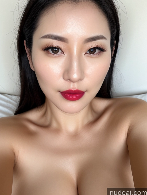 related ai porn images free for Woman One Perfect Boobs Beautiful Lipstick Fairer Skin 30s Black Hair Slicked Korean Close-up View