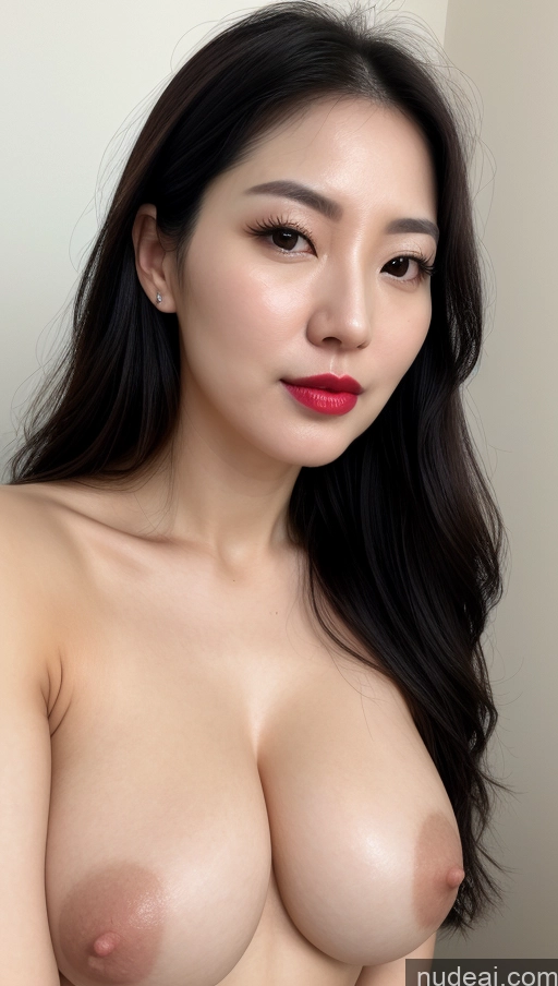 related ai porn images free for Woman One Perfect Boobs Beautiful Lipstick Fairer Skin 30s Black Hair Slicked Korean Close-up View