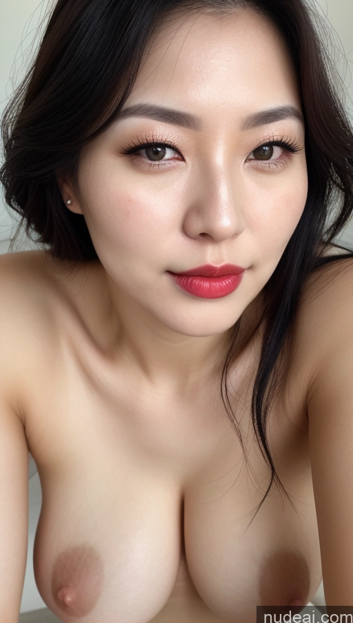 related ai porn images free for Woman One Perfect Boobs Beautiful Lipstick Fairer Skin 30s Black Hair Slicked Korean Close-up View