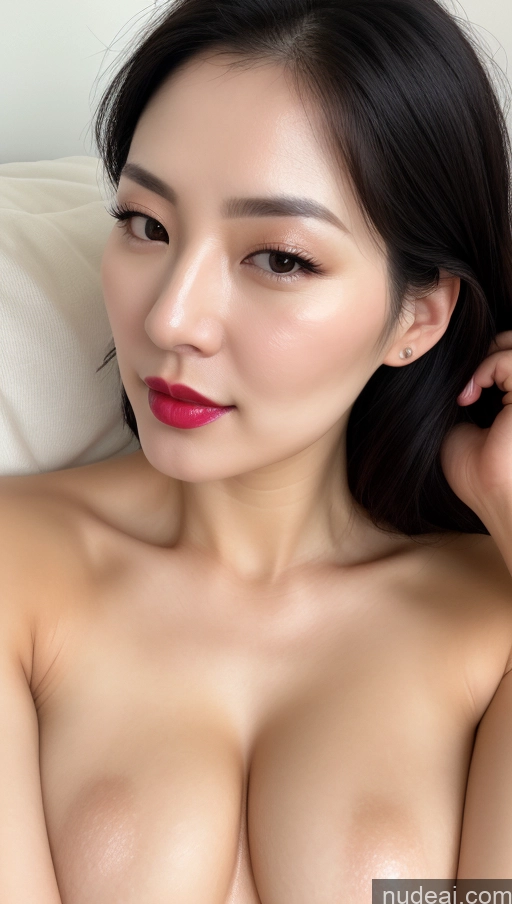 related ai porn images free for Woman One Perfect Boobs Beautiful Lipstick Fairer Skin 30s Black Hair Slicked Korean Close-up View