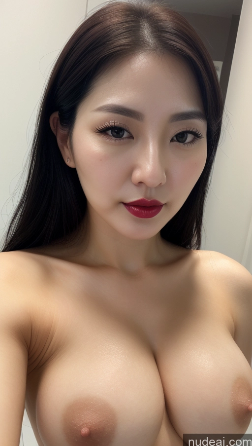 related ai porn images free for Woman One Perfect Boobs Beautiful Lipstick Fairer Skin 30s Black Hair Slicked Korean Close-up View