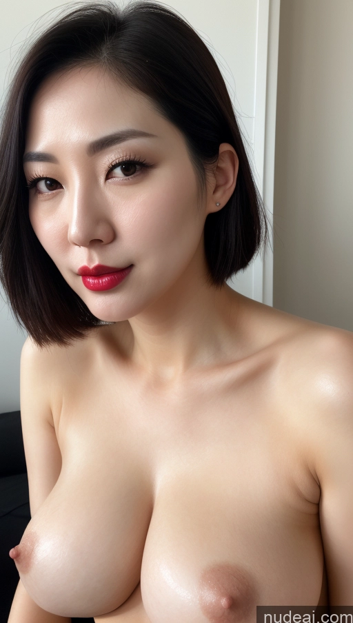 related ai porn images free for Woman One Perfect Boobs Beautiful Lipstick Fairer Skin 30s Black Hair Slicked Korean Close-up View