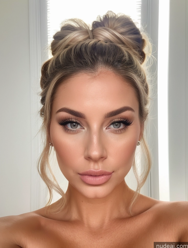 related ai porn images free for One Beautiful Fairer Skin Pouting Lips British Nude Detailed Brunette Close-up View 40s Hair Bun Bimbo