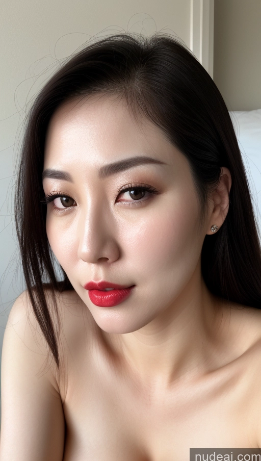 related ai porn images free for Woman One Perfect Boobs Beautiful Lipstick Fairer Skin 30s Black Hair Slicked Korean Close-up View