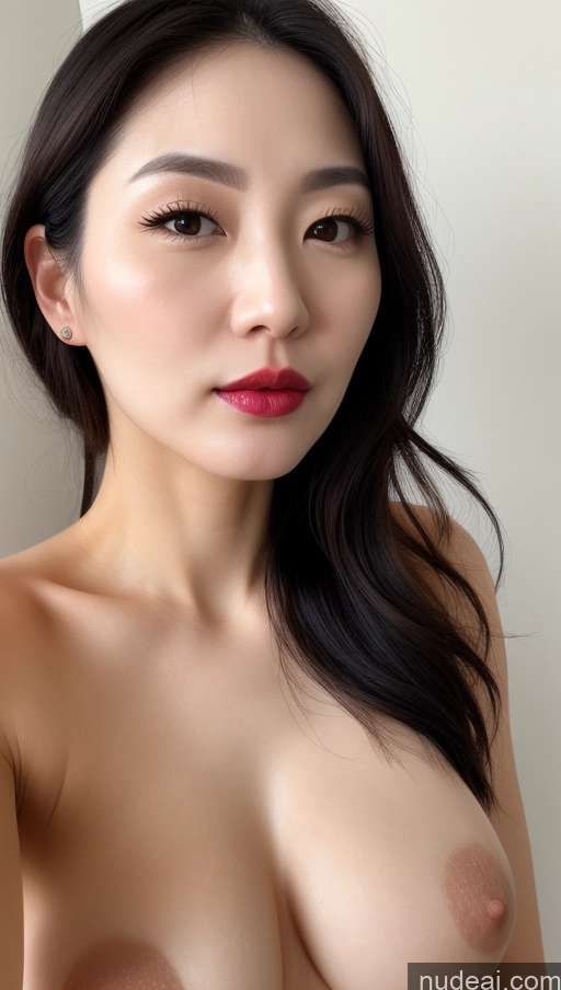 related ai porn images free for Woman One Perfect Boobs Beautiful Lipstick Fairer Skin 30s Black Hair Slicked Korean Close-up View