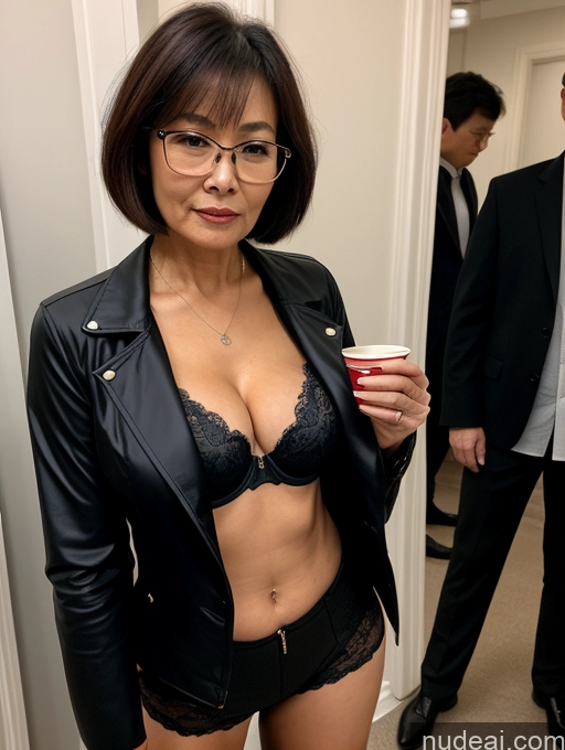 related ai porn images free for Milf Two Perfect Boobs Beautiful Glasses Perfect Body 60s Seductive Pixie Chinese Party Bra Casual Jacket Professor Secretary Stylish Suit Cleavage Dark Lighting Detailed Sexy Face