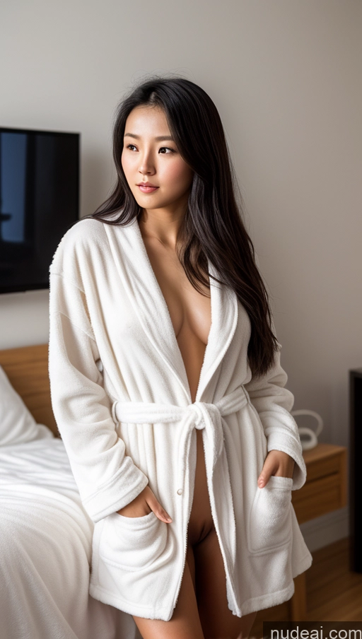 related ai porn images free for Woman One Small Tits Beautiful Small Ass 18 Black Hair Chinese Nude 90s Detailed Bathrobe Gaming Bedroom