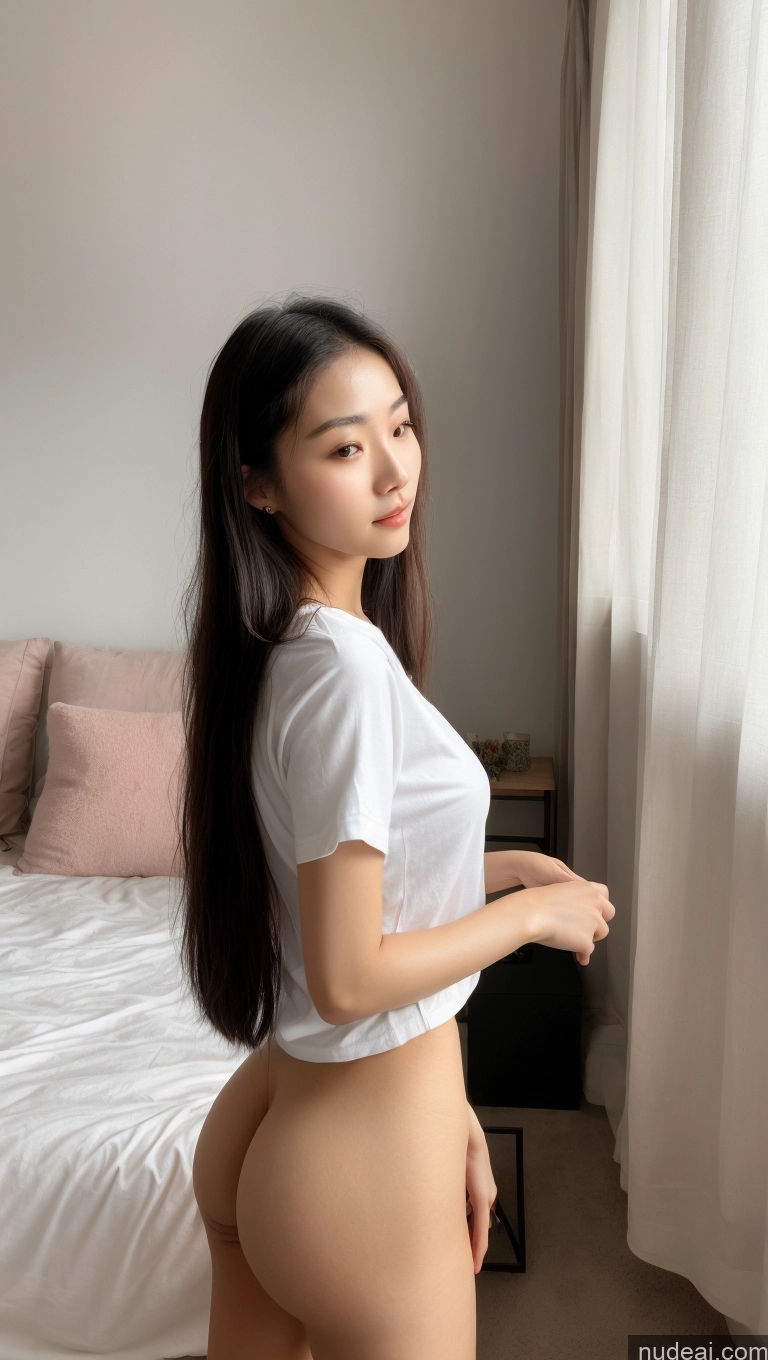 related ai porn images free for Woman One Small Tits Beautiful Small Ass 18 Black Hair Chinese 90s Detailed Bedroom Shirt