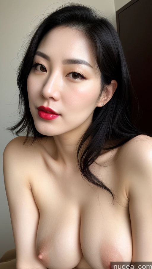 related ai porn images free for Woman One Perfect Boobs Beautiful Lipstick Fairer Skin Black Hair Korean Close-up View 30s Slicked